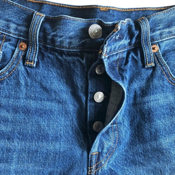 Levi’s 501 Mid Rise Jean Shorts Size 28 Echo Park - Picture 5 of 12